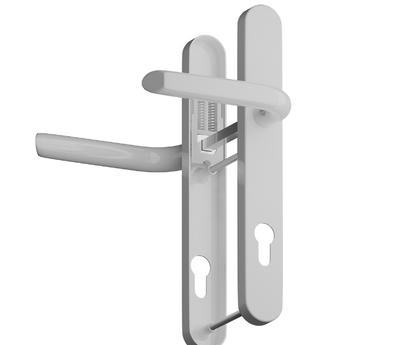Evo Sprung Lever/Lever Multipoint Door Handles 92mm PZ 245mm Backplate 122mm Fixings