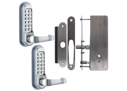CL0530 / CL0535 Back To Back Digital Lock Stainless Steel with XTD Gate Lock - CL0530 SS BB