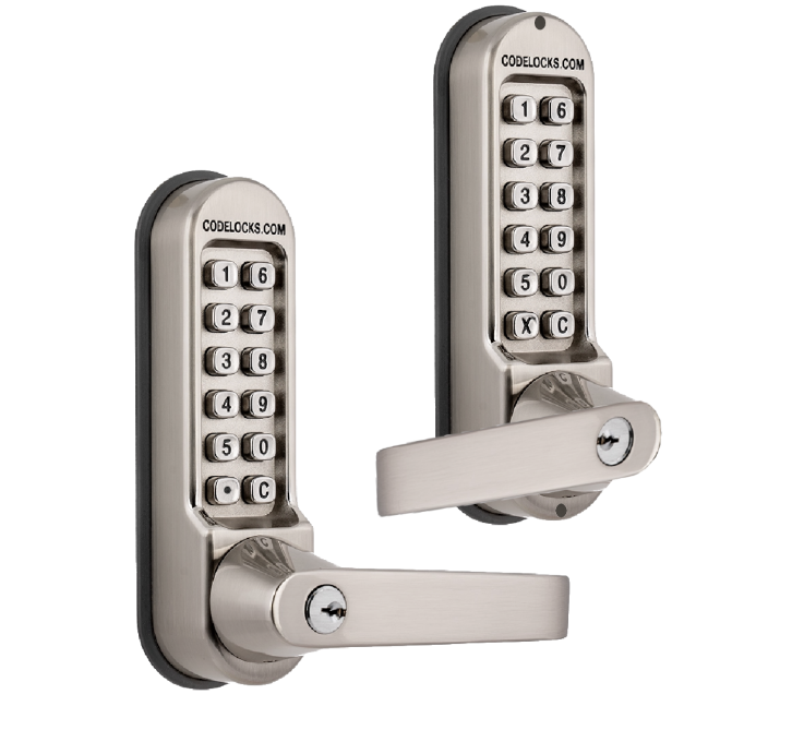 CL510KEY/CL515KEY Back To Back Digital Lock With Tubular Latch & Key Override