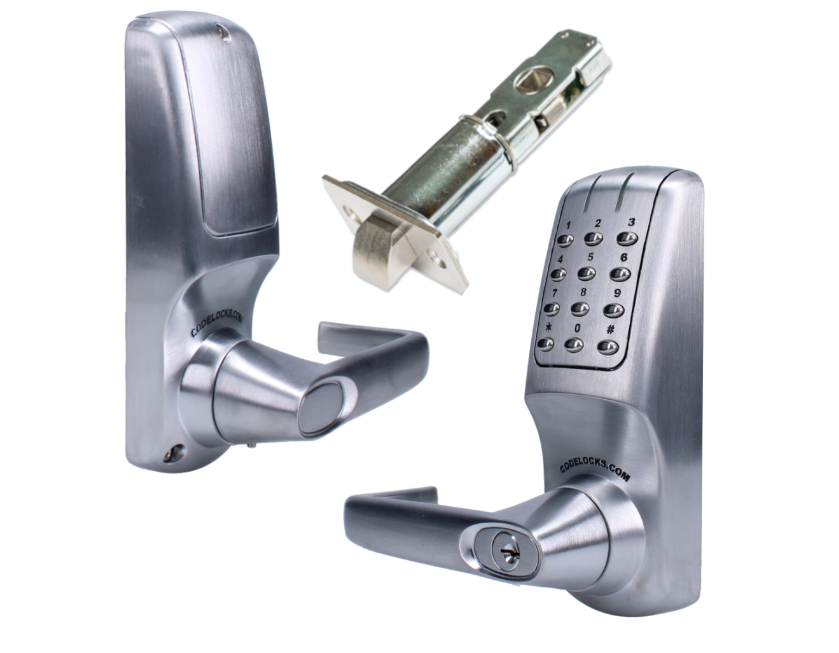 CL5040 Battery Operated Electronic Digital Lock Brushed Steel With Adjustable Latch