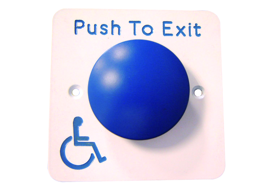 Push To Exit Blue Dome DDA Exit Button