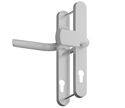 Evo Sprung Lever/Moveable Pad Multipoint Door Handles 92mm & 62mm PZ 245mm Backplate 212mm Fixings