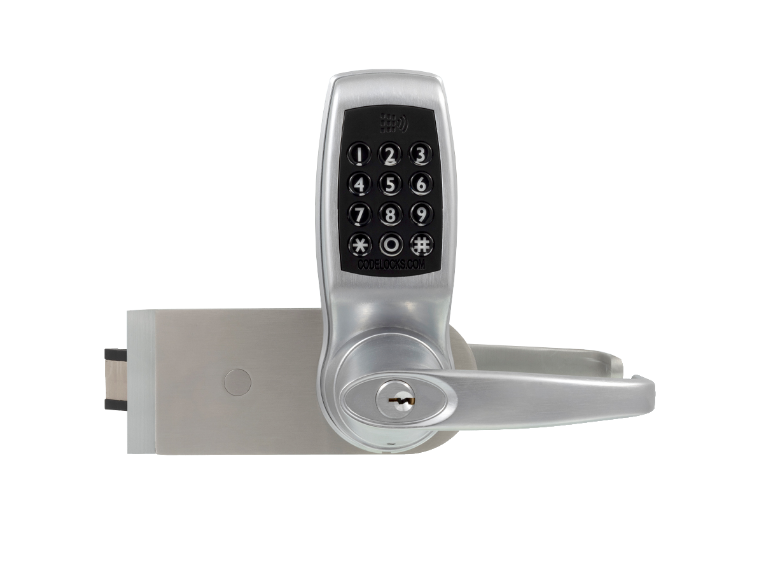 CL4500 GD BS Smart Glass Door Lock Universal Non Handed Patch Lock