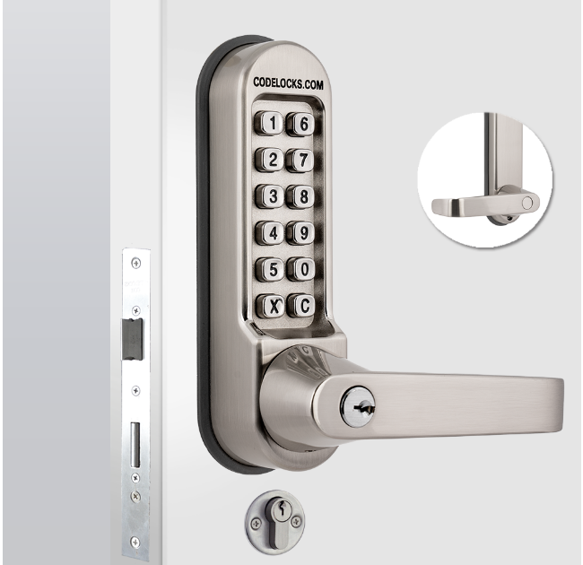 CL520KEY Digital Lock With Mortice Sashlock & Key Override