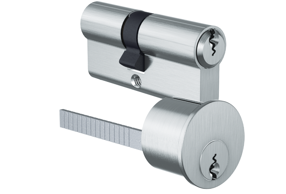 EPSnp Keyed Alike AZG Rim Cylinder And DZ Euro Double Set 6 Keys  Nickel Plated