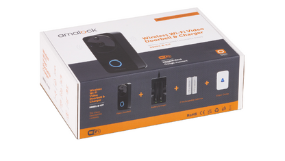 DB601 Wireless Doorbell & Chime Kit With Battery Charger And Rechargeable Batteries