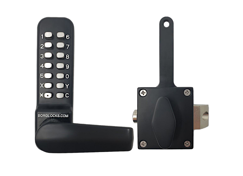 BL4409 ECP Marine Grade Wooden Gate Digital Lock With Slam Latch & Holdback