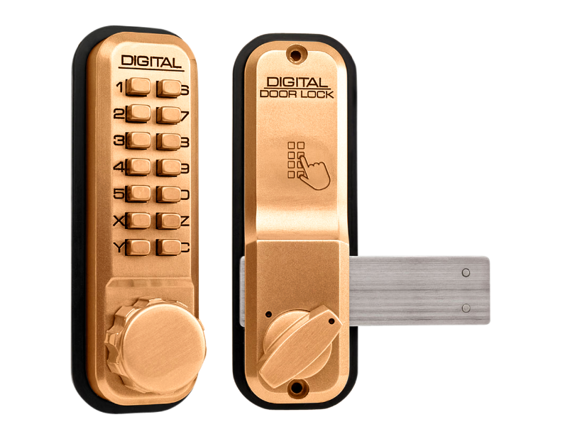 2200 Series Digital Lock With Rim Dead Bolt