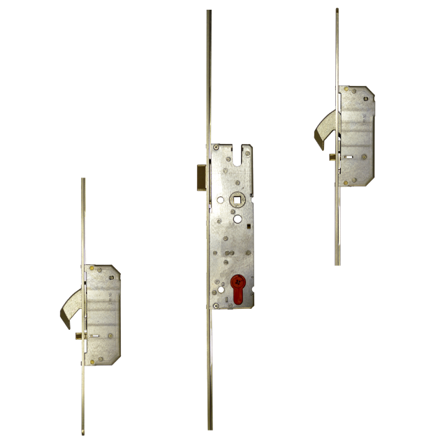 AV2-F 1660 M2 Lever Operated Latch Only 16mm Square Faceplate - 2 Hook