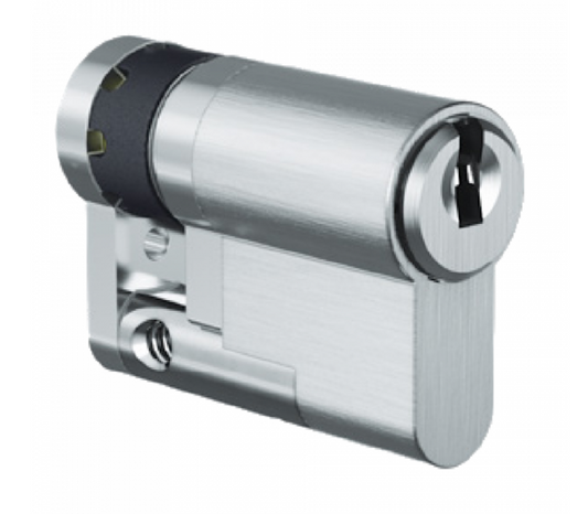 ICS HZ Half Euro Cylinder TS007 1* Keyed To Differ Nickel Pleted