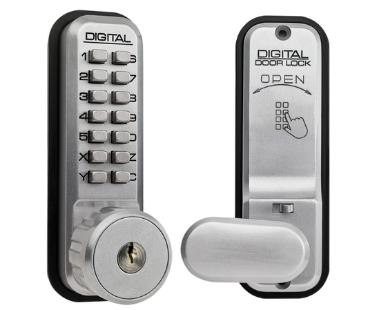 2435K Series Digital Lock With Key Override & Holdback