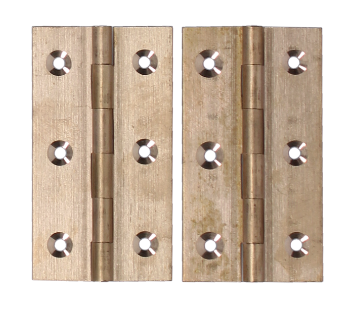 Solid Drawn Brass Butt Hinge Self Colour (Pair)