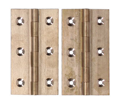 Solid Drawn Brass Butt Hinge Self Colour (Pair)