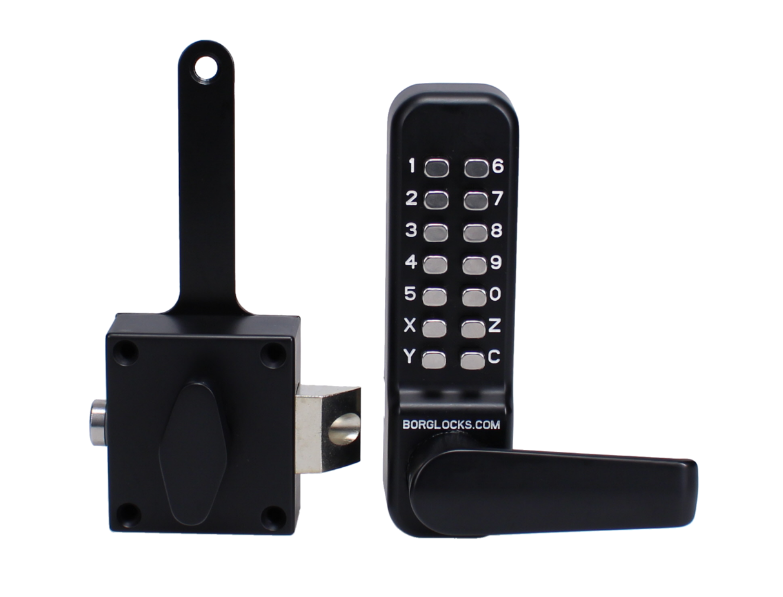 BL4409 Wooden Gate Digital Lock With Slam Latch And Holdback