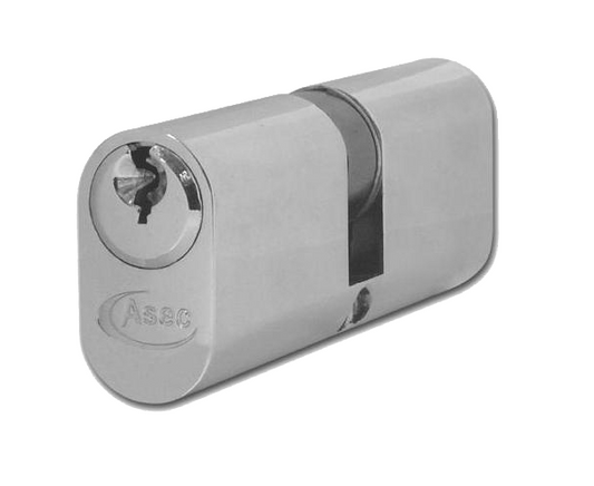 6-Pin Oval Double Cylinder - 2 Bitted Boxed