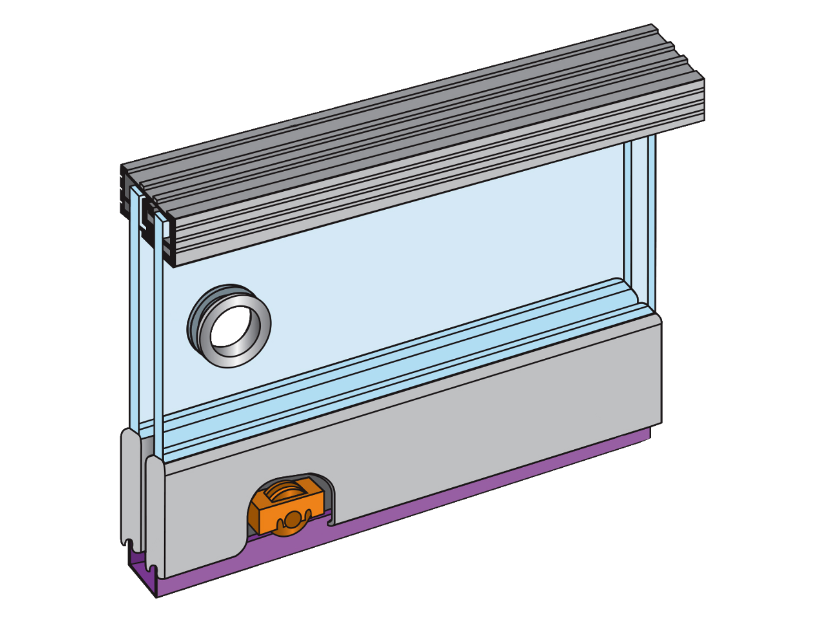 Zenith Double Track Sliding Door Gear
