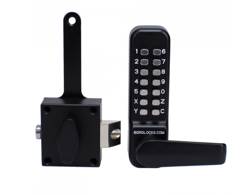 BL4409 Wooden Gate Digital Lock With Slam Latch And Holdback