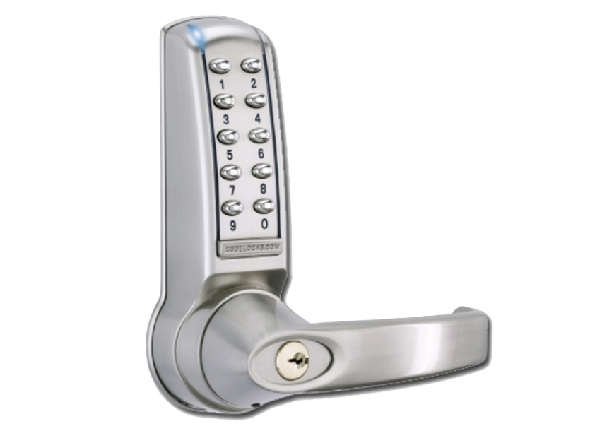 CL4020 Battery Operated Digital Lock Brushed Steel PVD