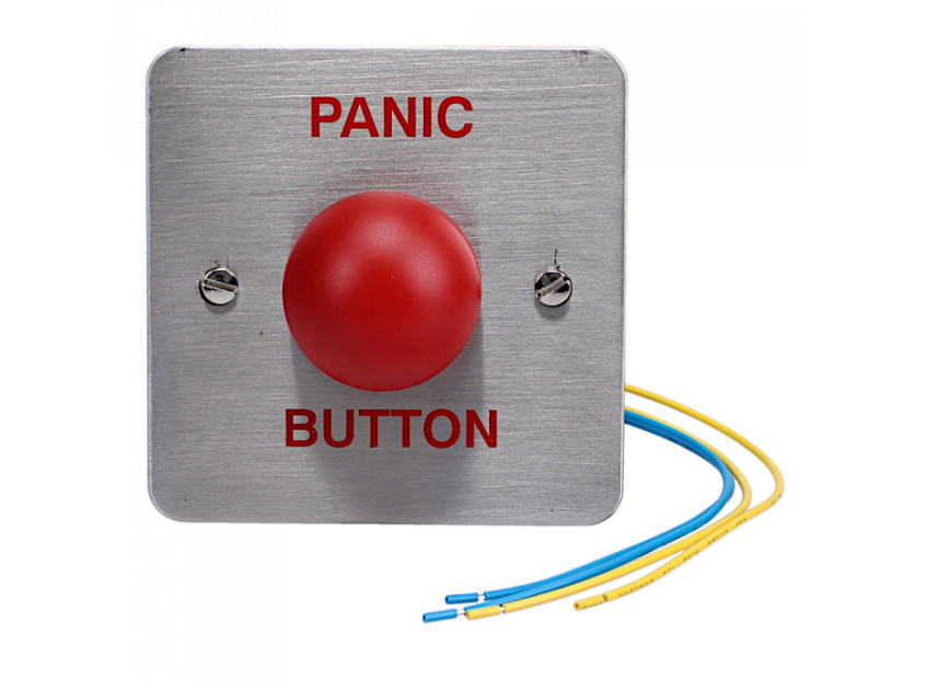 Red Dome Panic Button Flush Fit