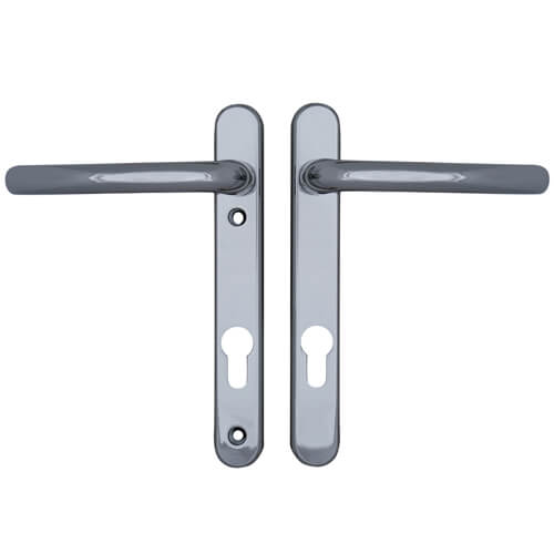 Windsor Lever Lever UPVC Multipoint Door Handles - 92mm PZ Sprung 122mm Screw Centres