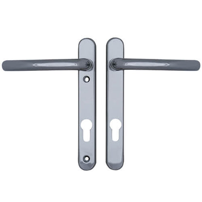 Windsor Lever Lever UPVC Multipoint Door Handles - 92mm PZ Sprung 122mm Screw Centres