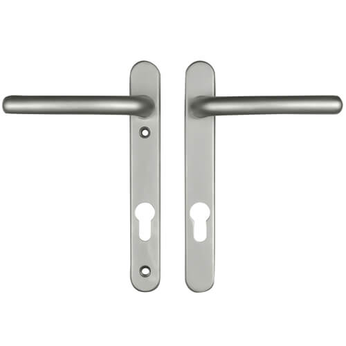 Windsor Lever Lever UPVC Multipoint Door Handles - 92mm PZ Sprung 122mm Screw Centres