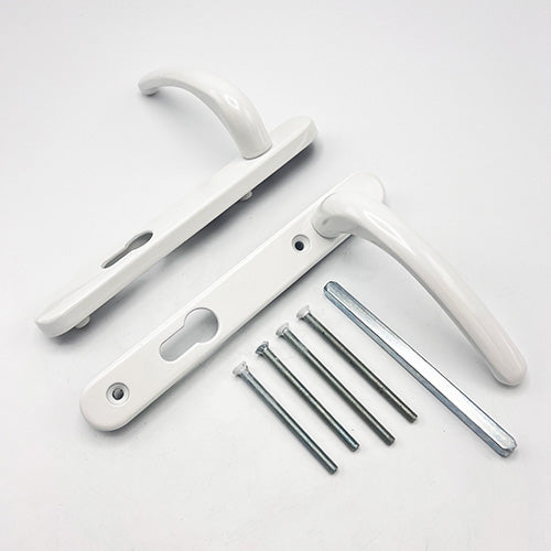 Windsor Lever Lever UPVC Multipoint Door Handles - 92mm PZ Sprung 122mm Screw Centres
