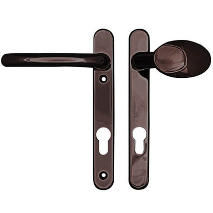 Windsor Lever Moveable Pad UPVC Multipoint Door Handles - 92mm PZ Sprung 122mm Screw Centres