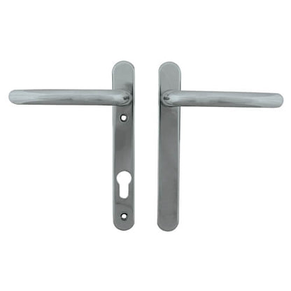 Windsor Blank Lever Lever UPVC Multipoint Door Handles - 92mm PZ Sprung 122mm Screw Centres