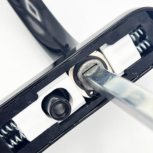 Windsor Blank Lever Lever UPVC Multipoint Door Handles - 92mm PZ Sprung 122mm Screw Centres