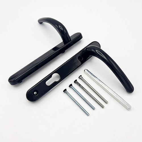Windsor Blank Lever Lever UPVC Multipoint Door Handles - 92mm PZ Sprung 122mm Screw Centres
