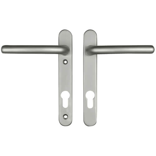 Windsor Blank Lever Lever UPVC Multipoint Door Handles - 92mm PZ Sprung 122mm Screw Centres