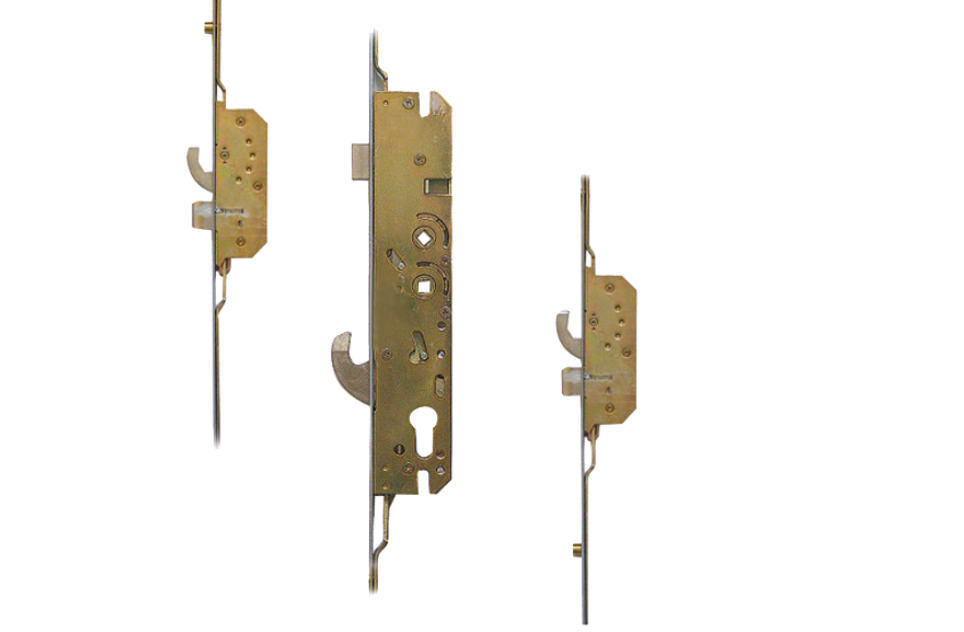 Mantis 1 Lever Operated Latch & Hookbolt Twin Spindle - 2 Roller 2 Hook 2 Dead