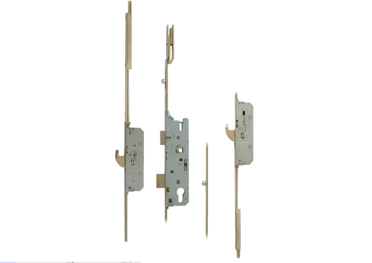 856 Type 6 Lever Operated Latch & Deadbolt With Shootbolts - 2 Hook & 2 Roller