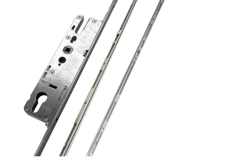 French Door Slave Lever Operated Latch & Deadbolt Single Spindle