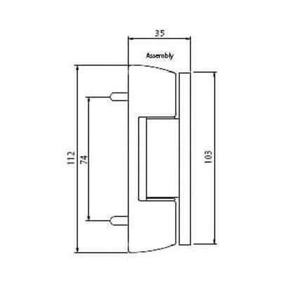 Haven Butt Hinge for UPVC Doors