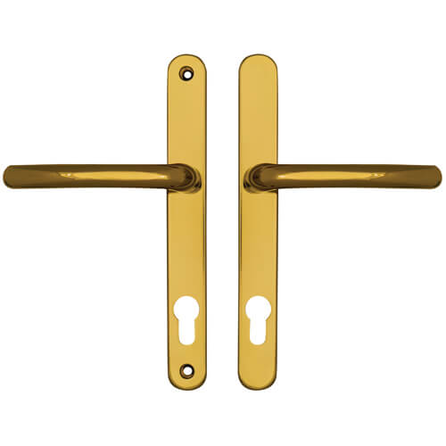 Balmoral Lever Lever UPVC Multipoint Door Handles - 92mm PZ Sprung 212mm Screw Centres