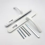 Balmoral Lever Lever UPVC Multipoint Door Handles - 92mm PZ Sprung 212mm Screw Centres