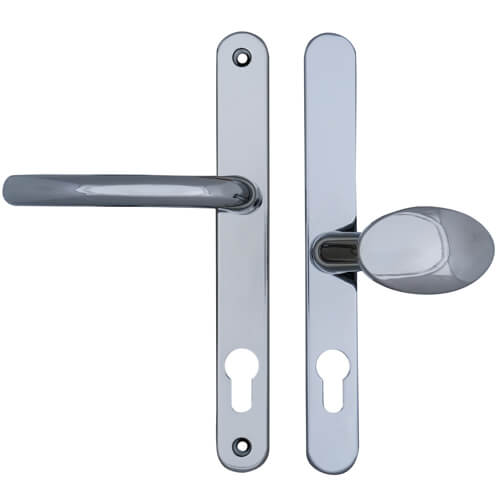 Balmoral Lever Moveable Pad UPVC Multipoint Door Handles - 92mm/62mm PZ Sprung 212mm Screw Centres