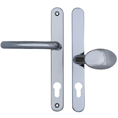 Balmoral Lever Moveable Pad UPVC Multipoint Door Handles - 92mm/62mm PZ Sprung 212mm Screw Centres