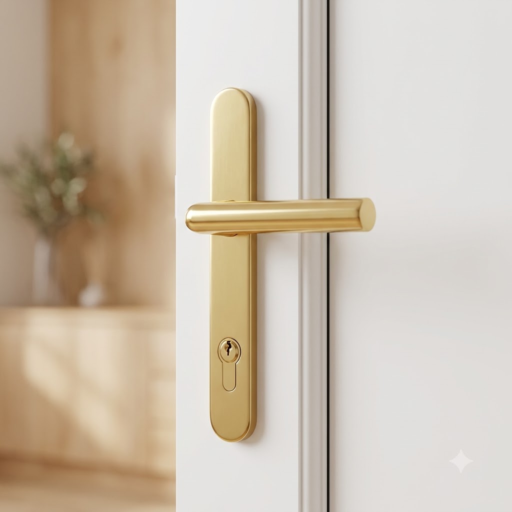 Balmoral Lever Moveable Pad UPVC Multipoint Door Handles - 92mm/62mm PZ Sprung 212mm Screw Centres