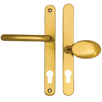 Balmoral Lever Moveable Pad UPVC Multipoint Door Handles - 92mm/62mm PZ Sprung 212mm Screw Centres