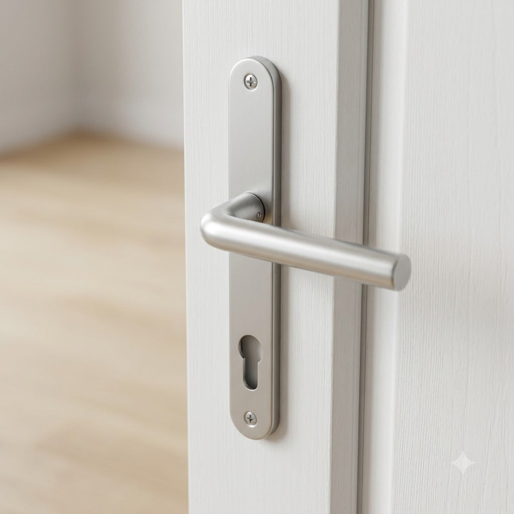 Balmoral Lever Moveable Pad UPVC Multipoint Door Handles - 92mm/62mm PZ Sprung 212mm Screw Centres
