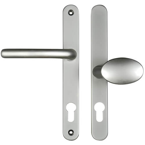 Balmoral Lever Moveable Pad UPVC Multipoint Door Handles - 92mm/62mm PZ Sprung 212mm Screw Centres