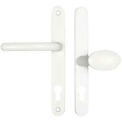 Balmoral Lever Moveable Pad UPVC Multipoint Door Handles - 92mm/62mm PZ Sprung 212mm Screw Centres