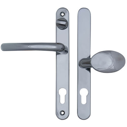 Balmoral Lever Moveable Pad UPVC Multipoint Door Handles - with Snib 92mm/62mm Sprung 212mm Screw Centres