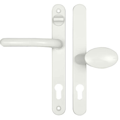 Balmoral Lever Moveable Pad UPVC Multipoint Door Handles - with Snib 92mm/62mm Sprung 212mm Screw Centres
