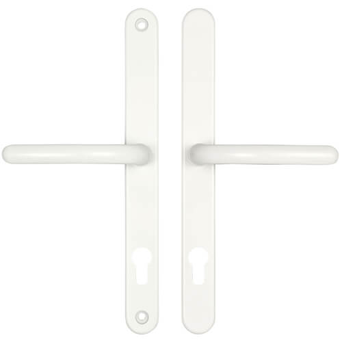 Universal Lever Lever UPVC Multipoint Door Handles - 92mm PZ Sprung 265mm Screw Centres