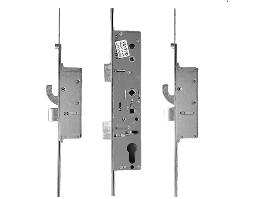 3 Lever Operated Latch & Deadbolt 92/62 Twin Spindle 2 Hook 2 Anti Lift Bolts & 2 Rollers