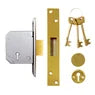 3G114E British Standard 5 Lever Mortice Deadlock